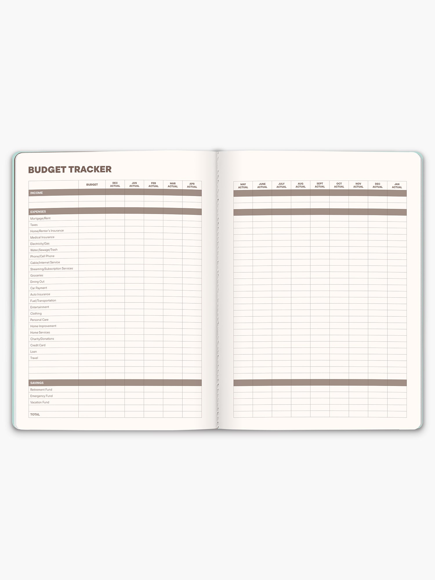 2027 Mint Chip B5 Sprinkles Planner