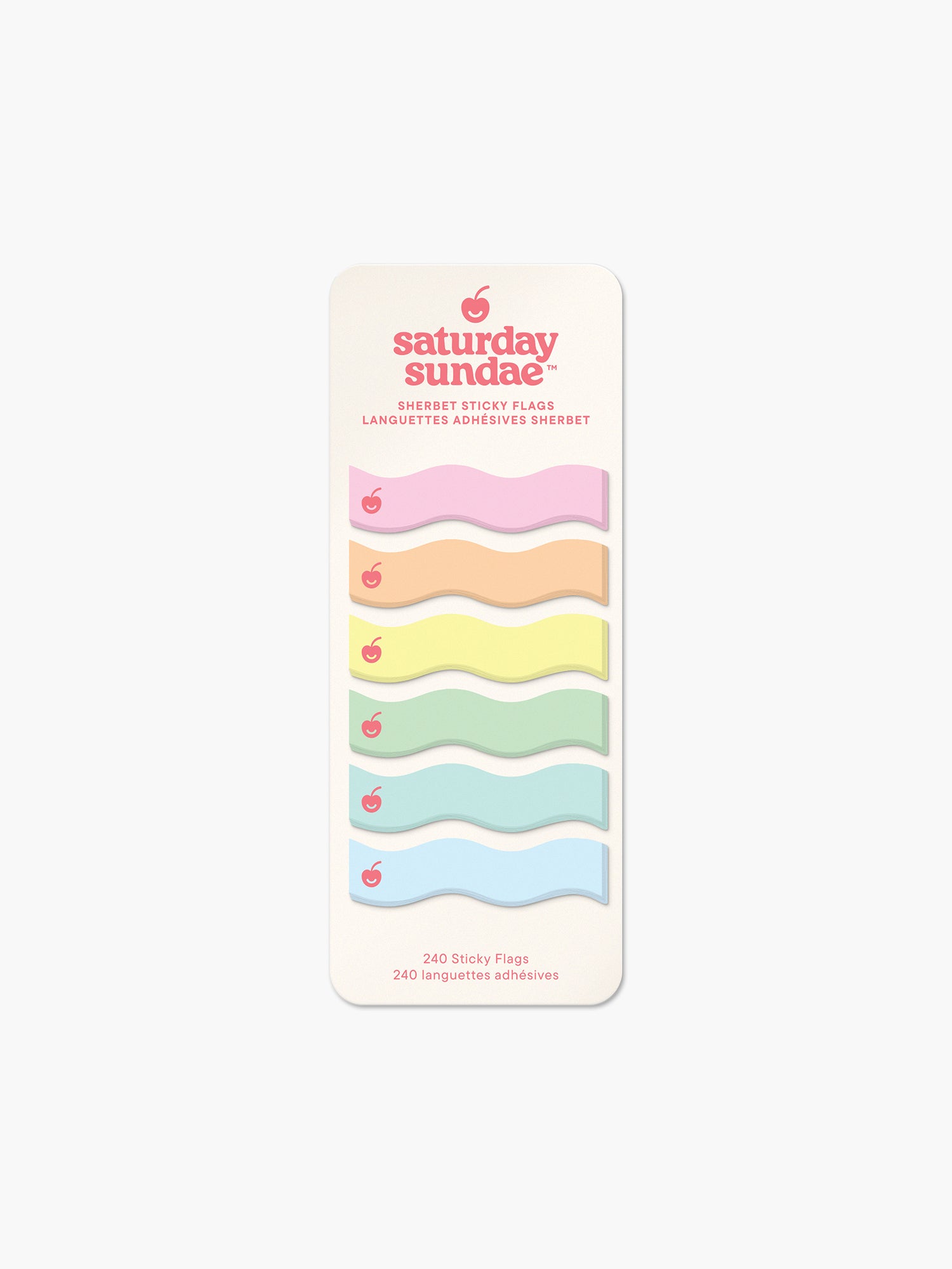 Cherry Ripple Sherbet Sticky Notes & Sticky Flags – Saturday Sundae
