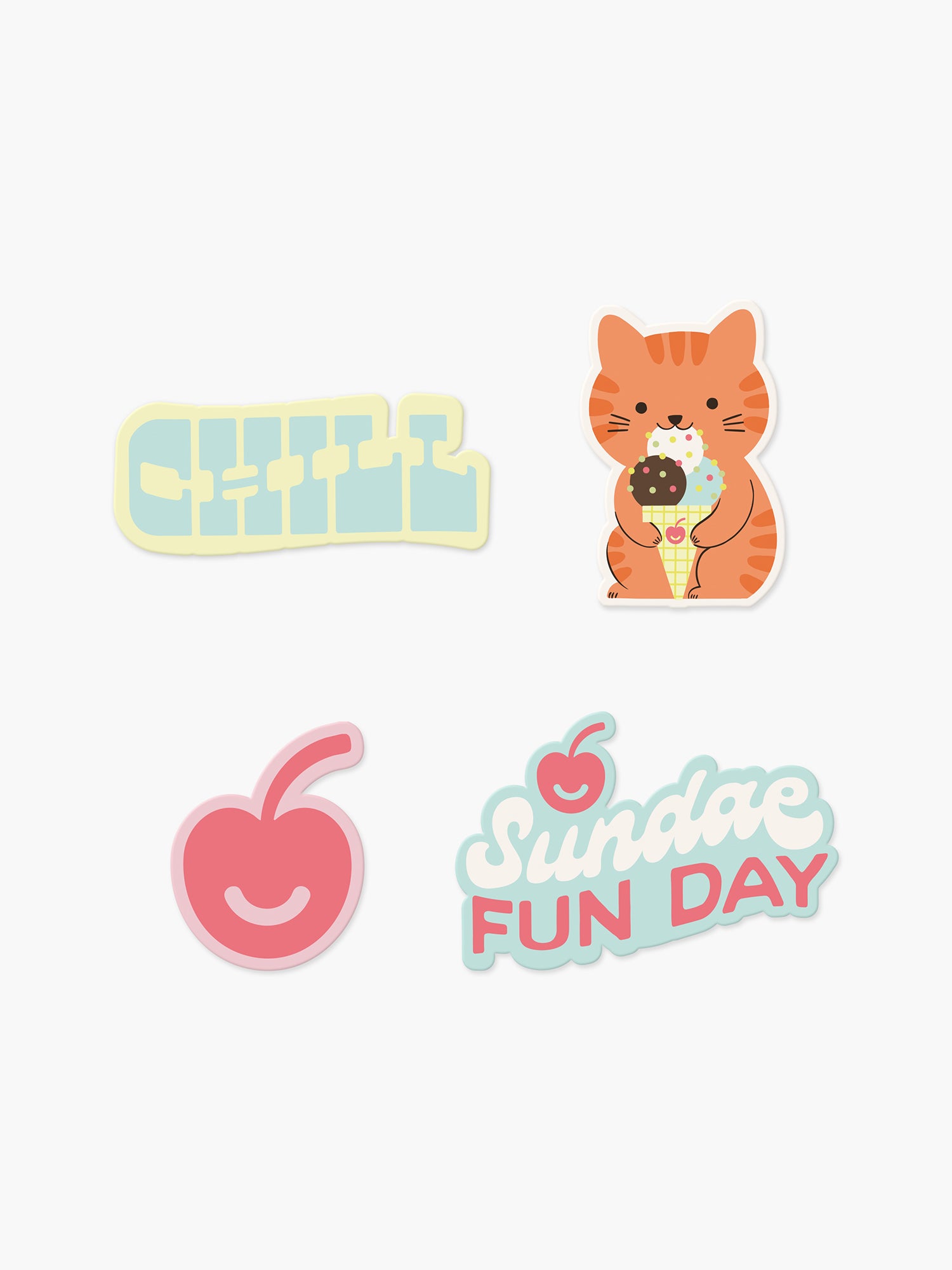 Sundae Fun Day Sundae Vinyl Sticker Set – Saturday Sundae